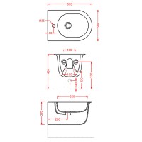 Биде Artceram Chic CHB001 17 00 подвесное Черное матовое