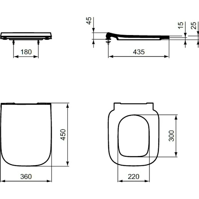 Унитаз Ideal Standard I.Life B ZZ0002 подвесной с сиденьем Микролифт