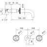 Смеситель для раковины Migliore Reversa 28205 Золото латунь встраиваемый