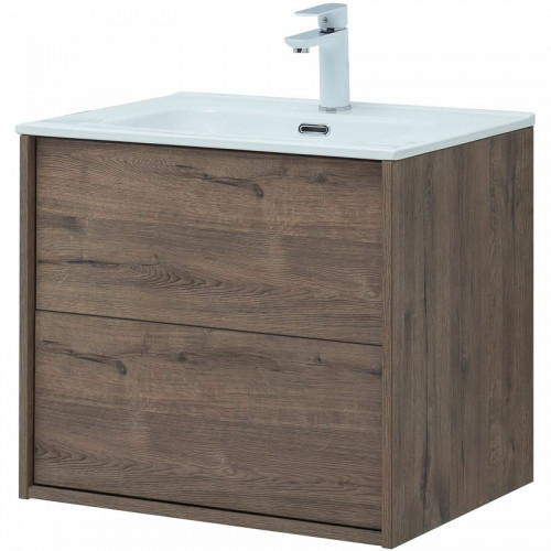 Тумба под раковину Aquanet Lino 60 Flat 287541 подвесная Дуб Веллингтон МДФ / ЛДСП