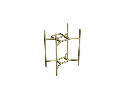 Консоль под раковину Scarabeo Laila 44 2701ORS цвет Brushed Gold