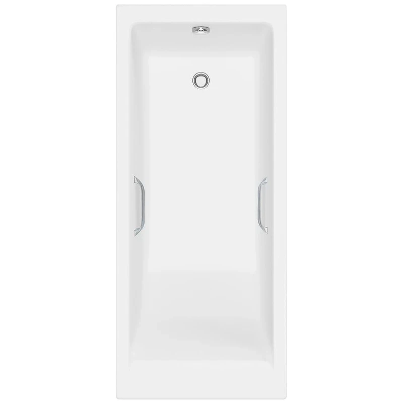 Ванна из искусственного камня Delice Diapason Ultra 150х70 DLR330047R-G цвет Белый глянцевый с ручками Хром