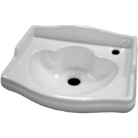 Раковина Kerasan Retro 41 103301*1 dx Белая фарфор подвесная, полувстраиваемая