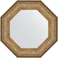 Зеркало Evoform Octagon 65x65 BY 7384 в багетной раме - Виньетка античная бронза 109 мм стекло