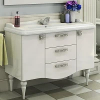 Тумба с раковиной Comforty Монако 120 00003132224 Белая
