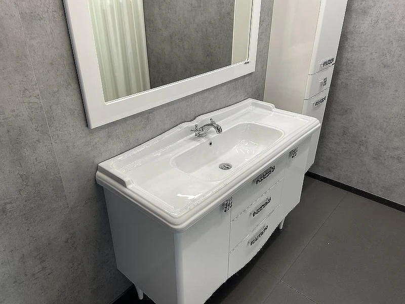 Тумба с раковиной Comforty Монако 120 00003132224 Белая