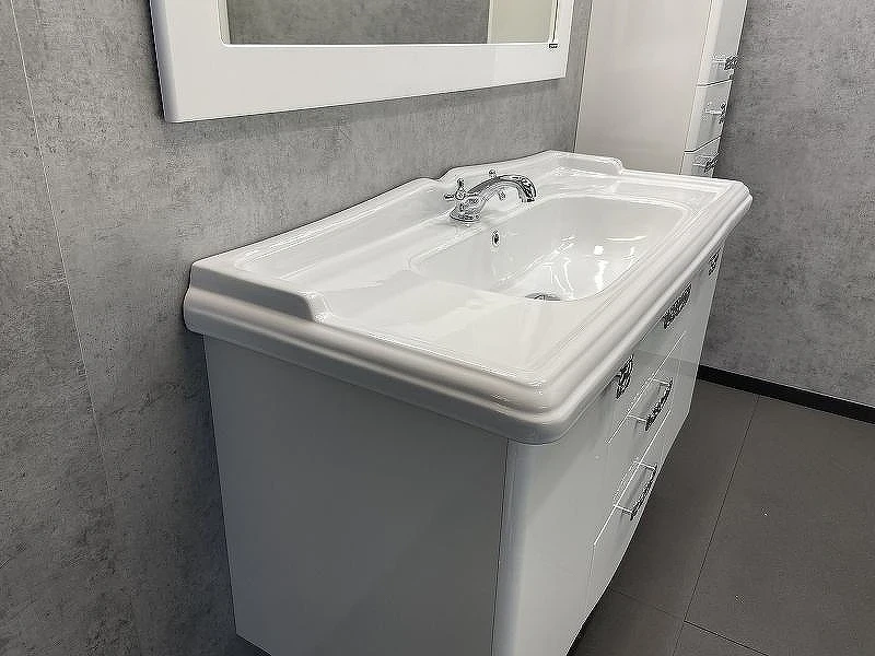 Тумба с раковиной Comforty Монако 120 00003132224 Белая