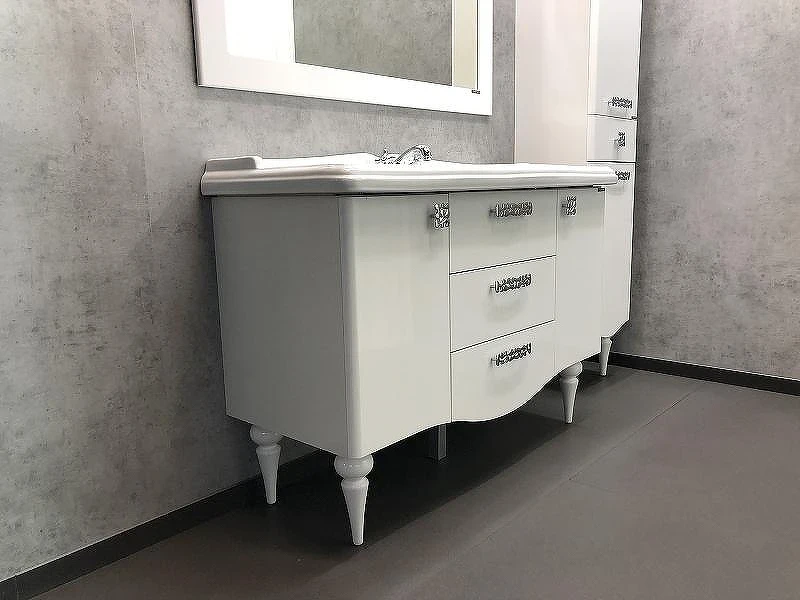 Тумба с раковиной Comforty Монако 120 00003132224 Белая