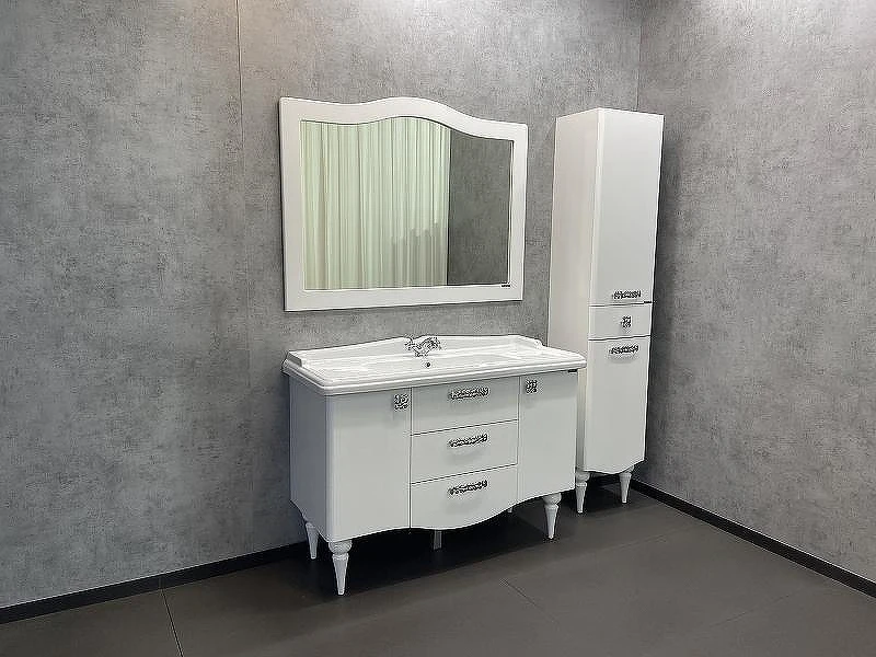 Тумба с раковиной Comforty Монако 120 00003132224 Белая