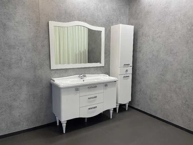 Тумба с раковиной Comforty Монако 120 00003132224 Белая