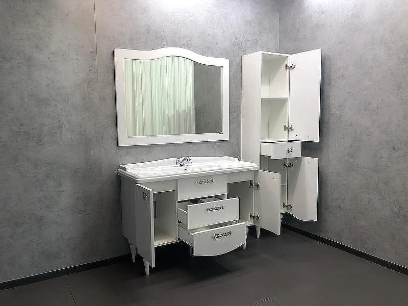 Тумба с раковиной Comforty Монако 120 00003132224 Белая