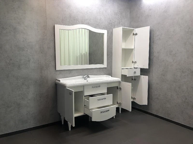 Тумба с раковиной Comforty Монако 120 00003132224 Белая