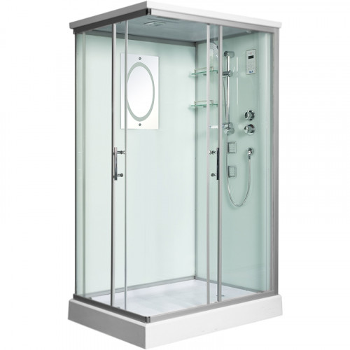 Душевая кабина WeltWasser WW500 Laine 1204 120x90 10000003273 профиль Хром стекло прозрачное