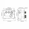 Душевая система WasserKRAFT Wiese A8458.182.200.186.195.202.176 Thermo с термостатом Оружейная сталь латунь встраиваемый