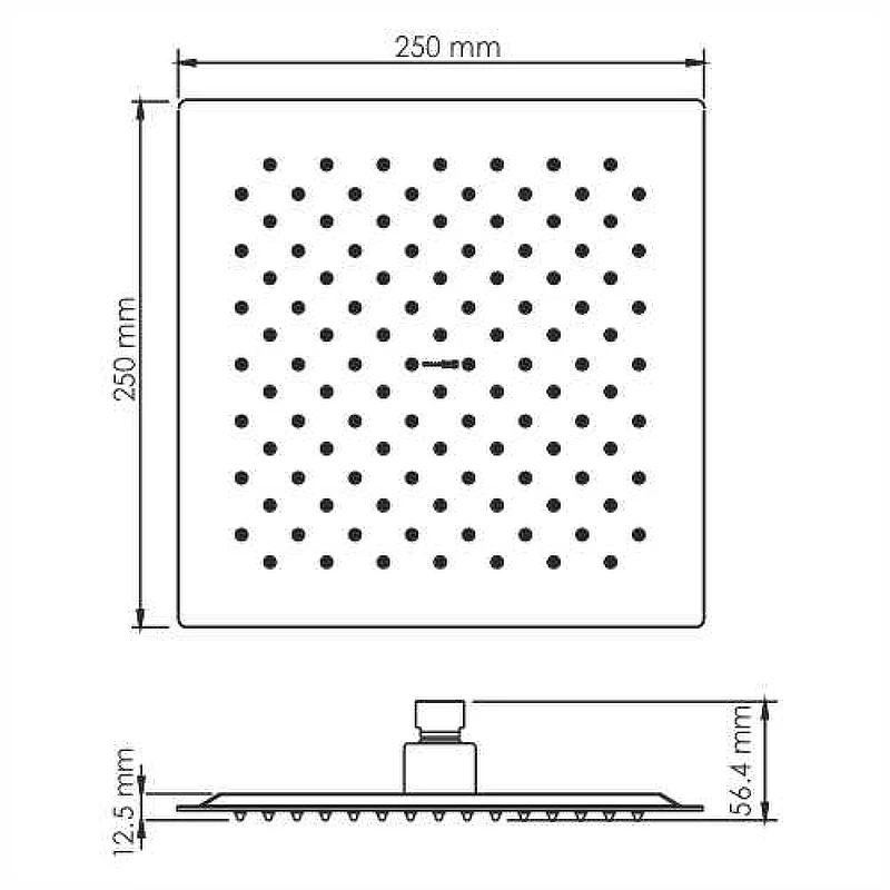 Душевая система WasserKRAFT Wiese A8458.182.200.186.195.202.176 Thermo с термостатом Оружейная сталь латунь встраиваемый