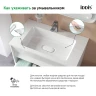 Тумба с раковиной Iddis Esper 100 ESP10W0i95K подвесная Белая МДФ / ЛДСП