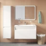 Тумба с раковиной Iddis Esper 100 ESP10W0i95K подвесная Белая МДФ / ЛДСП