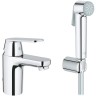Смеситель для раковины Grohe Eurosmart Cosmopolitan 23125000 с гигиеническим душем Хром латунь