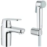 Смеситель для раковины Grohe Eurosmart Cosmopolitan 23125000 с гигиеническим душем Хром латунь