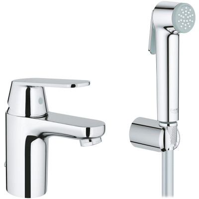 Смеситель для раковины Grohe Eurosmart Cosmopolitan 23125000 с гигиеническим душем Хром латунь