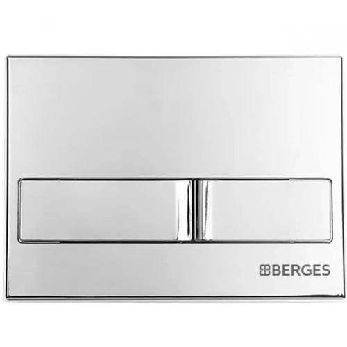 Комплект унитаза с инсталляцией Berges Novum 042448 с сиденьем Микролифт и клавишей смыва Хром глянцевый фарфор подвесной