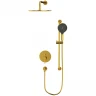 Душевая система Whitecross Y brushed gold YSET05TOPGLB Брашированное золото латунь встраиваемый