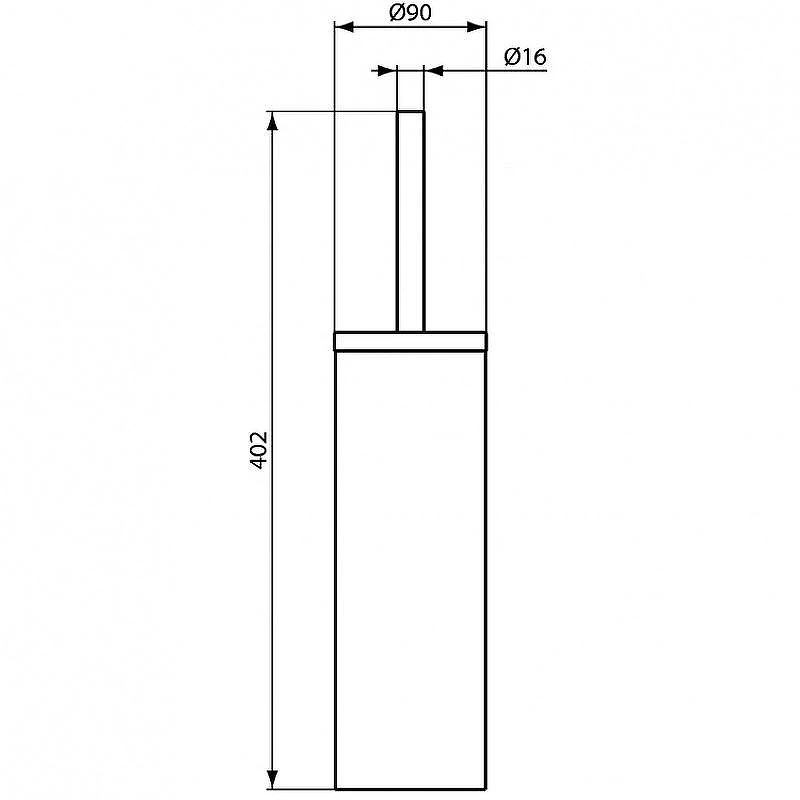 Ершик для унитаза Ideal Standard IOM A9108MY Хром