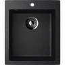 Кухонная мойка Ulgran Classic U-404-308 Черная искусственный камень (литьевой мрамор) встраиваемый