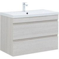 Тумба под раковину Aquanet Нота New 100 334206 подвесная Дуб холден МДФ / ЛДСП