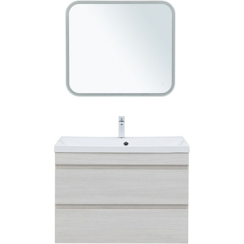 Тумба под раковину Aquanet Нота New 100 334206 подвесная Дуб холден МДФ / ЛДСП