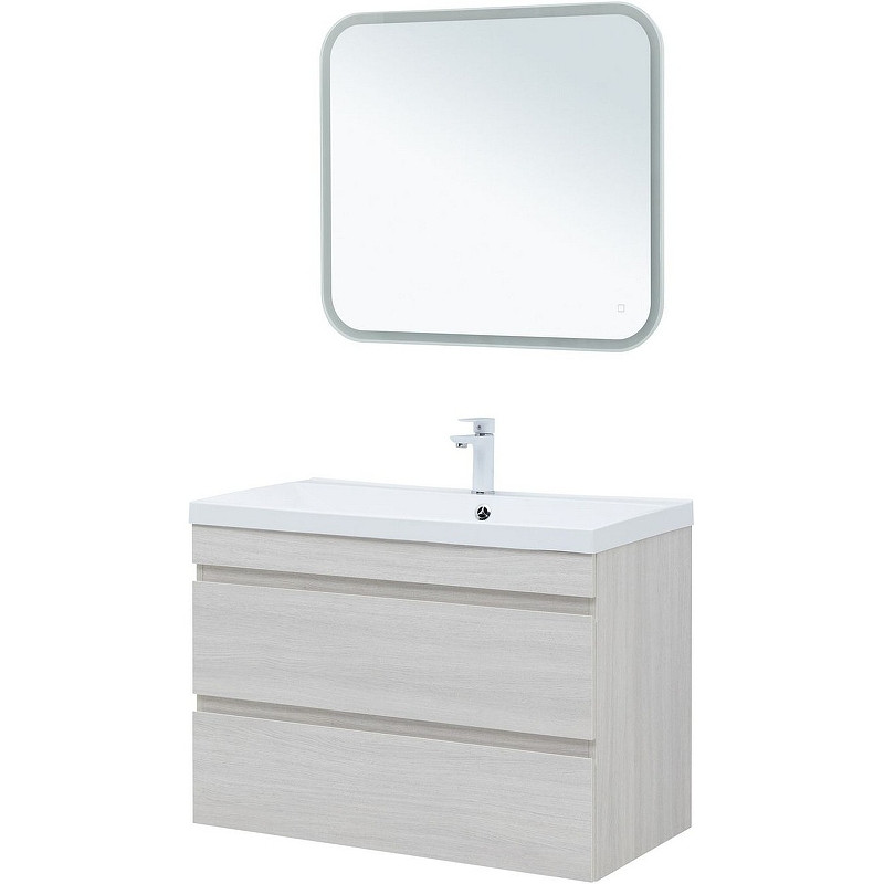 Тумба под раковину Aquanet Нота New 100 334206 подвесная Дуб холден МДФ / ЛДСП