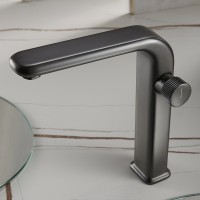 Смеситель для раковины Black&amp;White Universe U7640GM 7640GM Gun Metal латунь