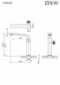 Смеситель для раковины Black&White Universe U7640GM 7640GM Gun Metal латунь