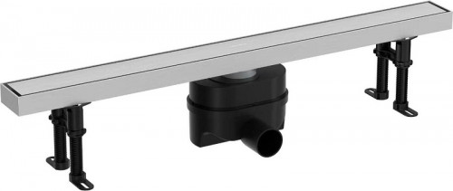 Душевой лоток Allen Brau Priority 85 9.50010.BN с решеткой цвет Никель браш / под плитку