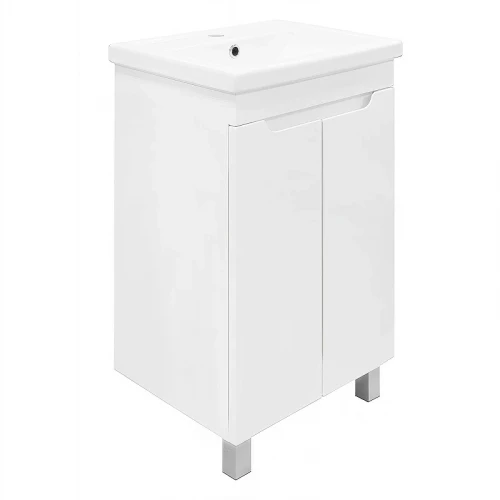 Тумба с раковиной Azario Kantri 50 CS00097247 цвет Белый глянец