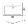 Тумба с раковиной Azario Kantri 50 CS00097247 цвет Белый глянец