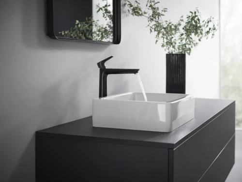 Смеситель для раковины Hansgrohe Talis E 71716670 Черный матовый латунь