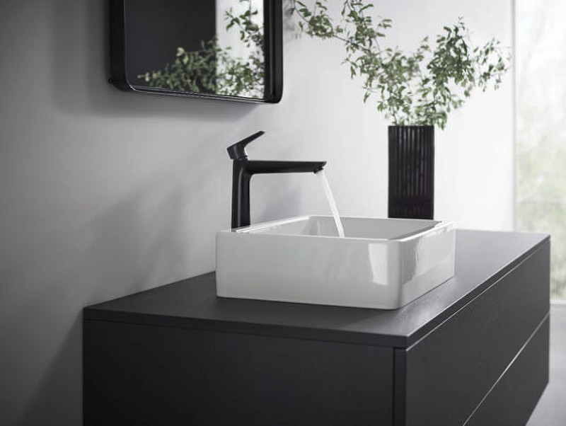 Смеситель для раковины Hansgrohe Talis E 71716670 Черный матовый латунь