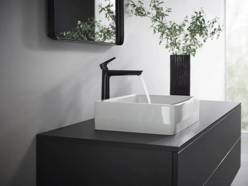Смеситель для раковины Hansgrohe Talis E 71716670 Черный матовый латунь