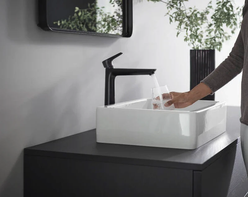 Смеситель для раковины Hansgrohe Talis E 71716670 Черный матовый латунь
