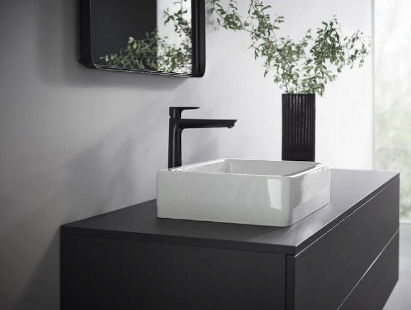 Смеситель для раковины Hansgrohe Talis E 71716670 Черный матовый латунь