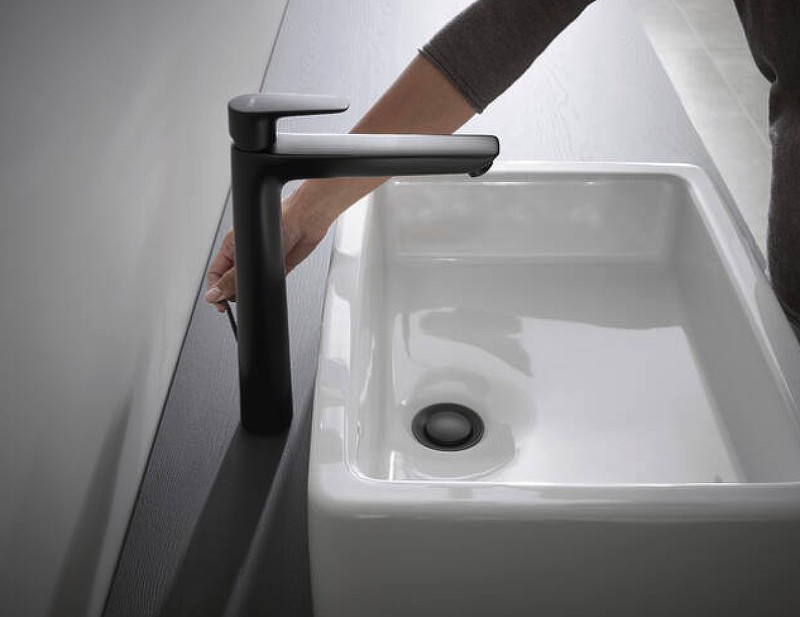 Смеситель для раковины Hansgrohe Talis E 71716670 Черный матовый латунь