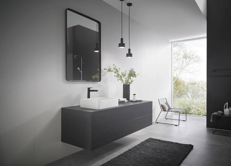 Смеситель для раковины Hansgrohe Talis E 71716670 Черный матовый латунь