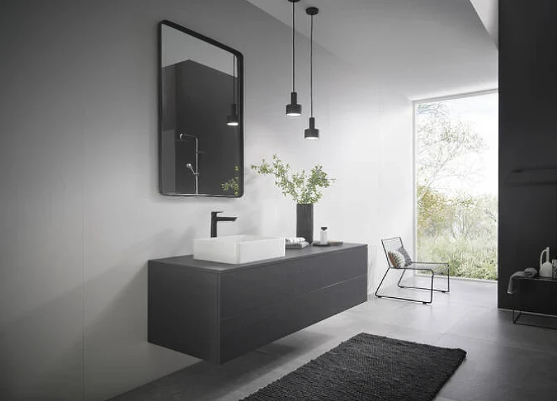 Смеситель для раковины Hansgrohe Talis E 71716670 Черный матовый латунь