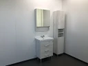 Зеркальный шкаф Comforty Никосия 60 00004138878 Дуб белый МДФ / ЛДСП, стекло