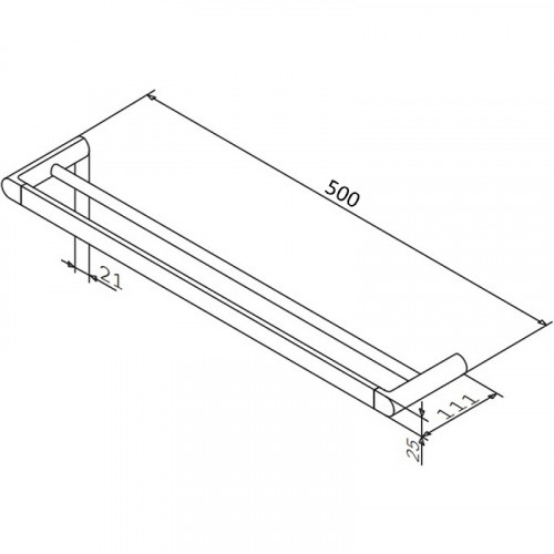 Полотенцедержатель AM.PM Inspire A50335400 двойной Хром