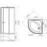 Душевая кабина Melodia della vita Classica 100x100 MB01002 без гидромассажа
