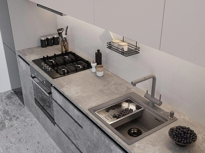 Кухонная мойка Emar Quartz 52 EMQ-1520.Q цвет Алмаз