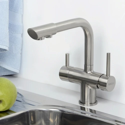 Смеситель для кухни WasserKRAFT A8027 Никель латунь