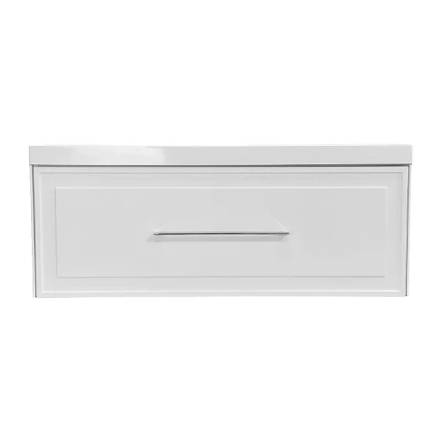 Тумба с раковиной Azario Беллони 100 CS00098072 подвесная цвет Белый матовый